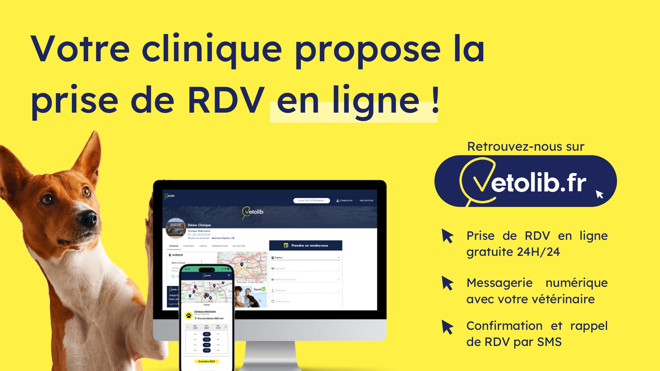 Bannière FaceBook pour cliniques vétérinaires